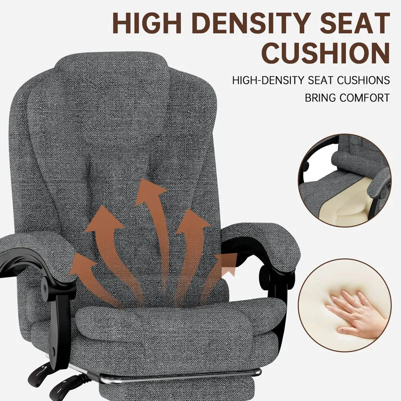 Ergonomische Executive Office Chair PU Leder hohen Rücken Computer Schreibtischstuhl mit Reclining Tilt-Funktion für Home Office arbeiten