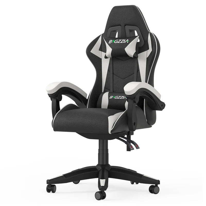 Bürostuhl Gaming Stuhl Sessel Ergonomischer Gamer Stuhl, Bürostuhl mit Kopfstütze und Lendenkissen