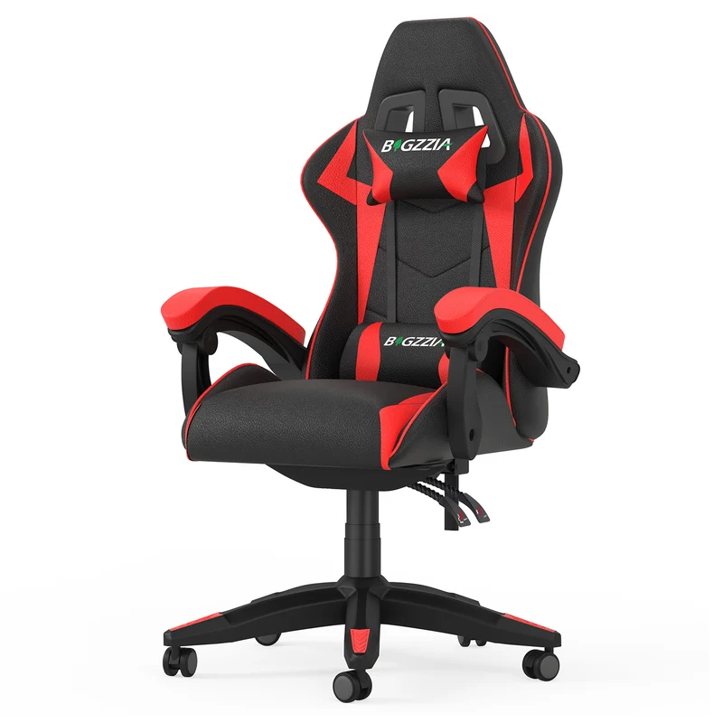 Bürostuhl Gaming Stuhl Sessel Ergonomischer Gamer Stuhl, Bürostuhl mit Kopfstütze und Lendenkissen