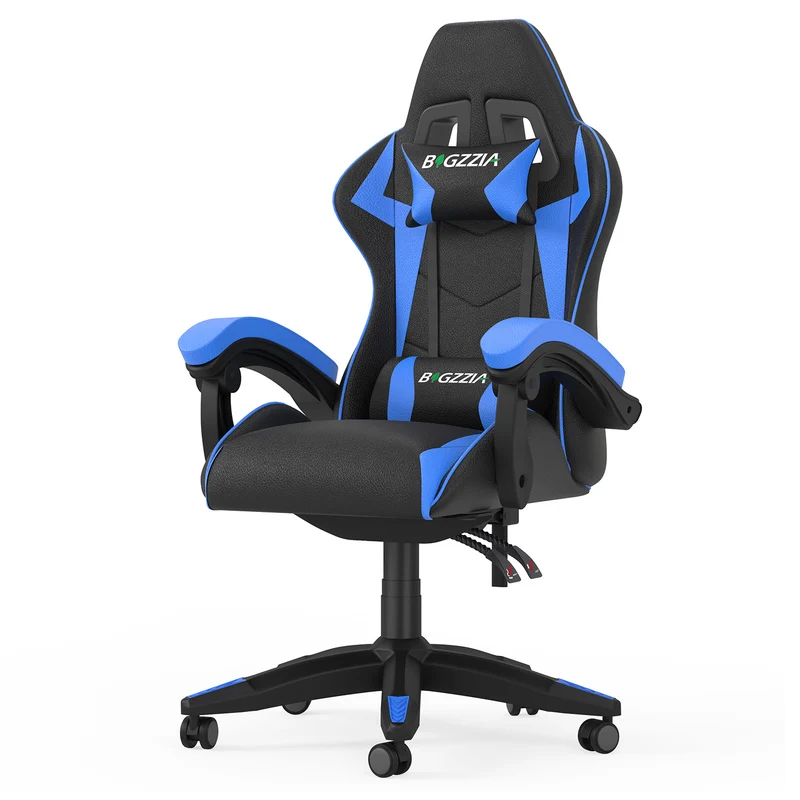 Bürostuhl Gaming Stuhl Sessel Ergonomischer Gamer Stuhl, Bürostuhl mit Kopfstütze und Lendenkissen