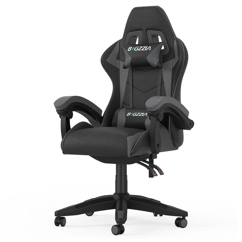 Bürostuhl Gaming Stuhl Sessel Ergonomischer Gamer Stuhl, Bürostuhl mit Kopfstütze und Lendenkissen
