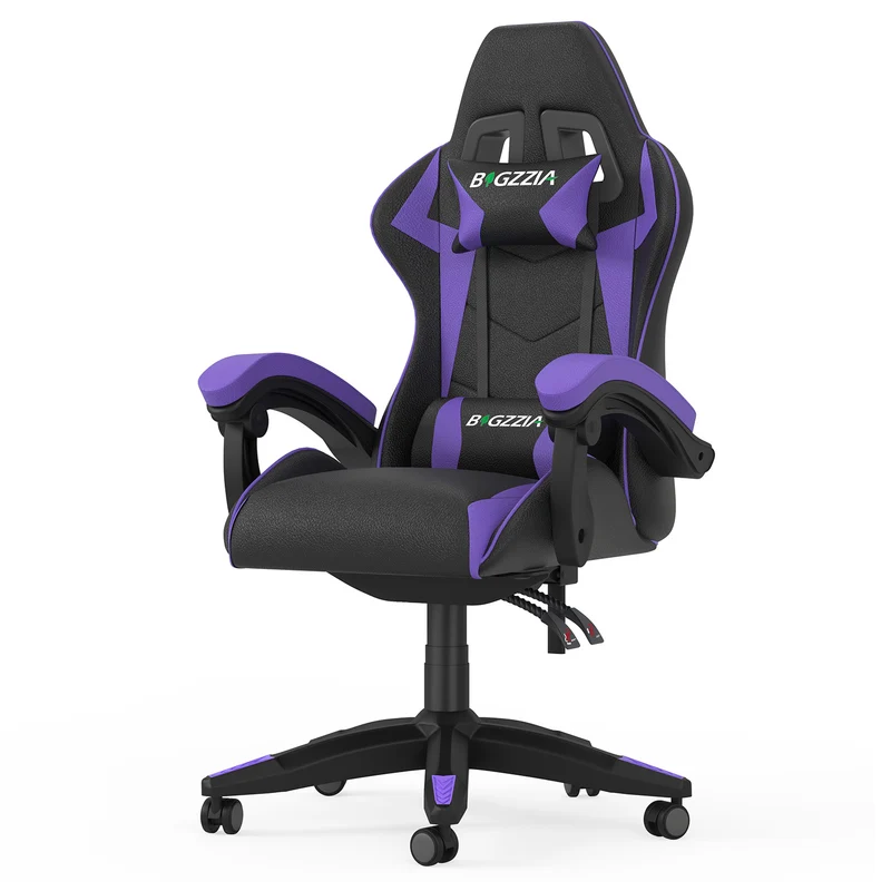 Bürostuhl Gaming Stuhl Sessel Ergonomischer Gamer Stuhl, Bürostuhl mit Kopfstütze und Lendenkissen