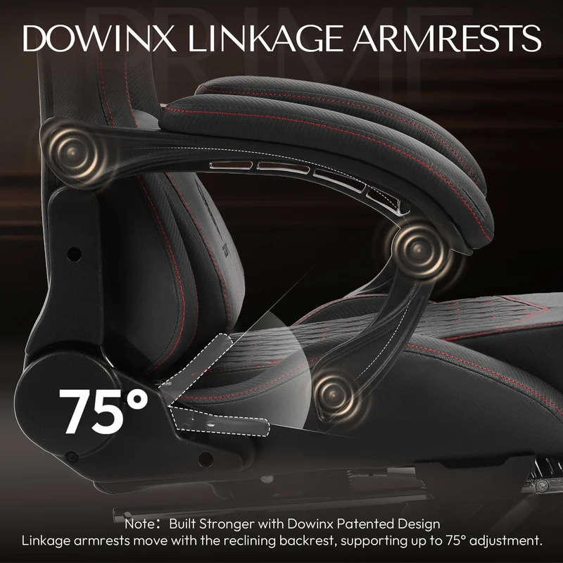 Dowinx Chair LS-66D89C with Extended Footrest Black