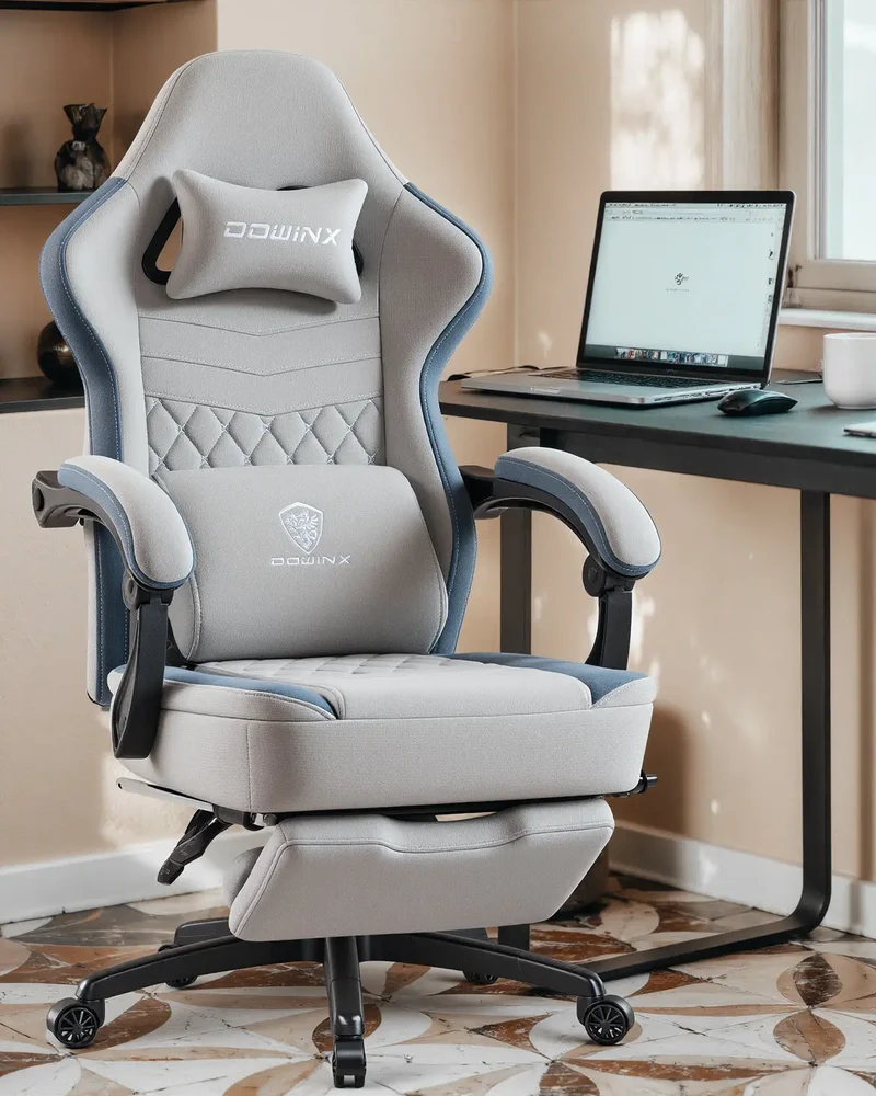 Dowinx Chair LS-66D57E Extended Footrest Gray