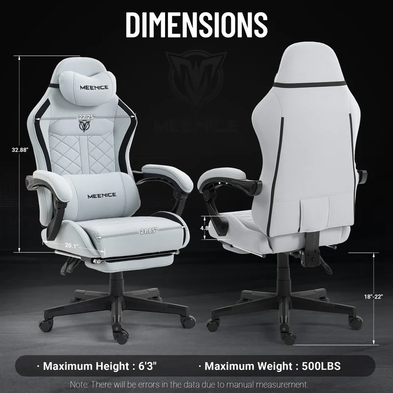MEENICE Gaming Chair LS-88D8A Gray AMZ