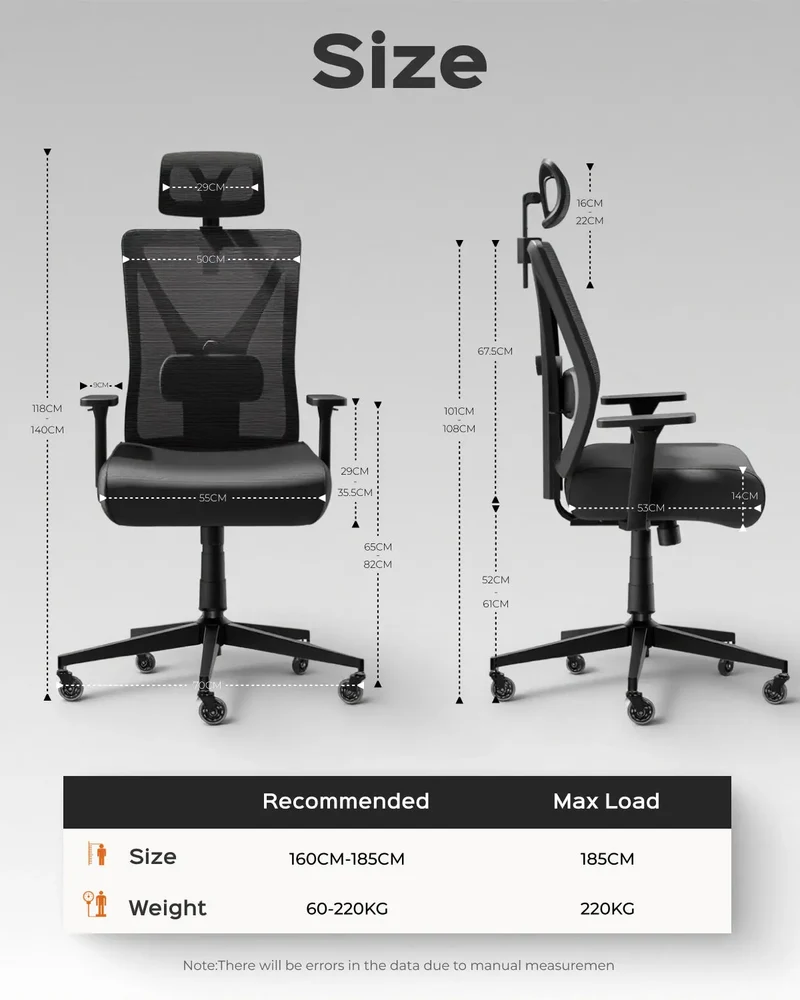 Dowinx Ergonomic Office Chair QL-66W4A Black