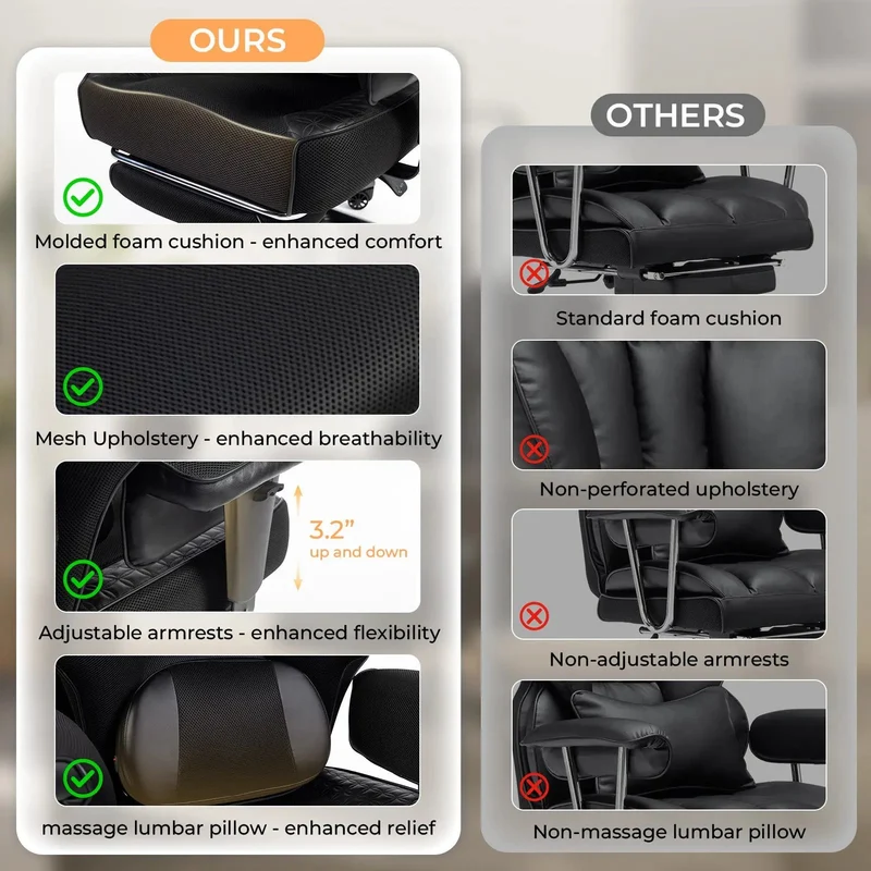 Dowinx Office Sofa Chair QL-66B3 Black