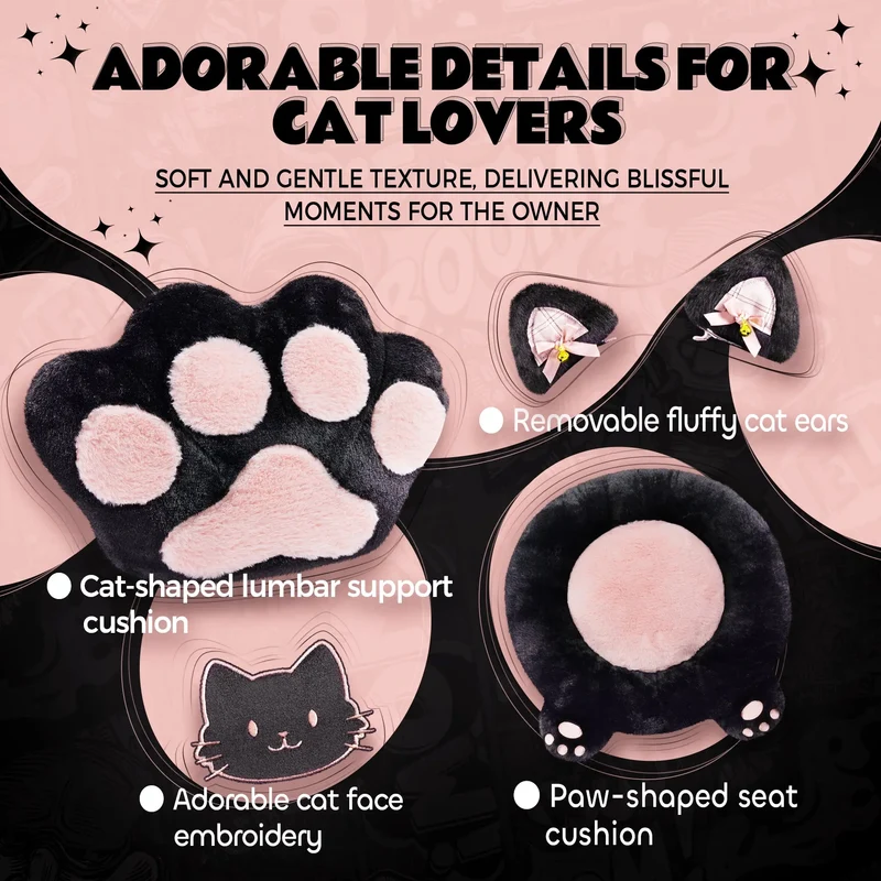 Dowinx Cat Paw Series LS-66D52 Black-pink