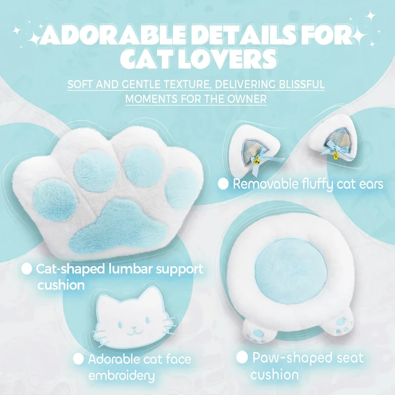 Dowinx Cat Paw Series LS-66D52 White-blue
