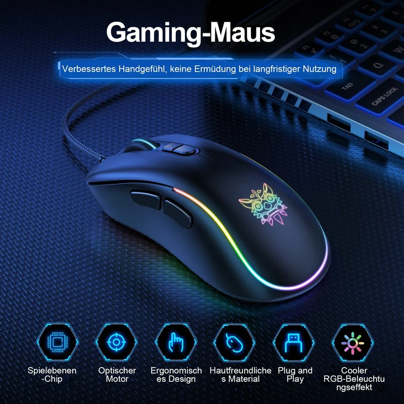 RGB KABELGEBUNDENE GAMING-MAUS // CW907