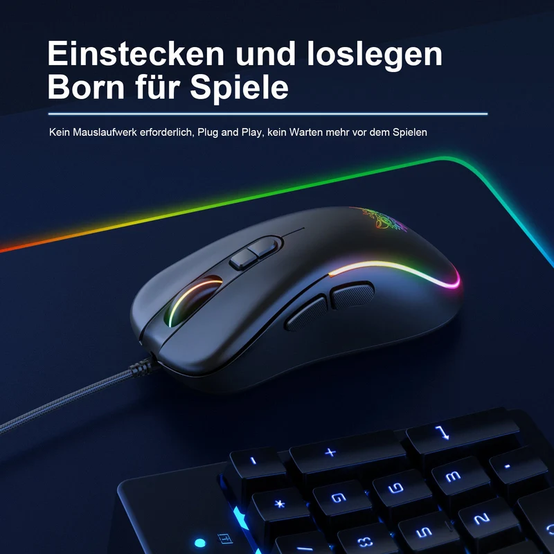 RGB KABELGEBUNDENE GAMING-MAUS // CW907