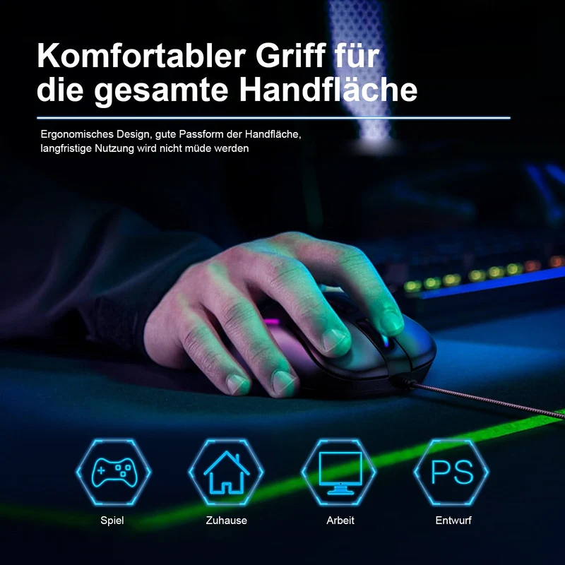 RGB KABELGEBUNDENE GAMING-MAUS // CW907