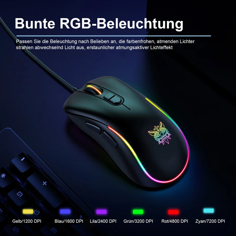 RGB KABELGEBUNDENE GAMING-MAUS // CW907