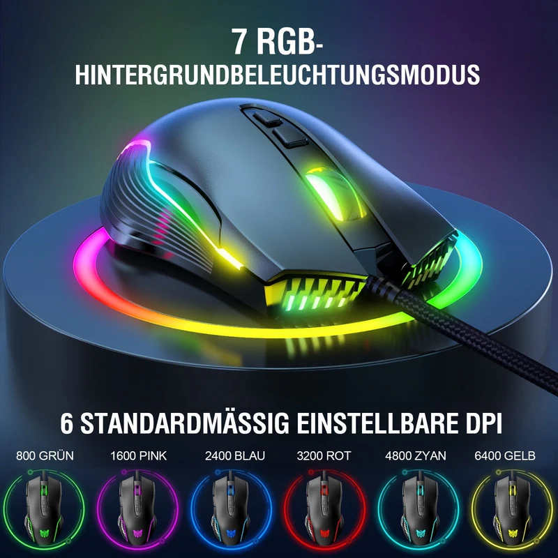 RGB KABELGEBUNDENE GAMING-MAUS // CW905