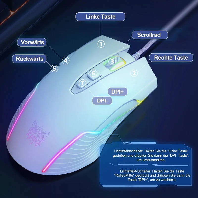 RGB KABELGEBUNDENE GAMING-MAUS // CW905