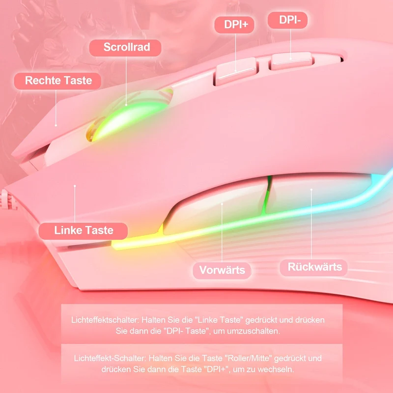 RGB KABELGEBUNDENE GAMING-MAUS // CW905