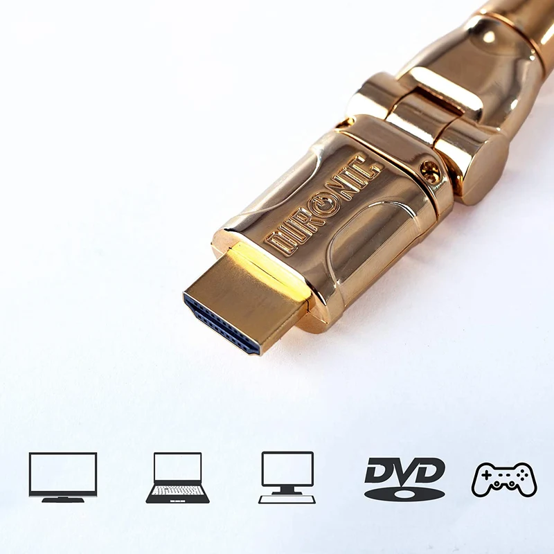 Duronic HDC01 HDMI-Kabel 1m | 24k Goldkontakte | High-Speed HDMI V1.4 für HD 1080p Auflösung | Für PS5 und BluRay