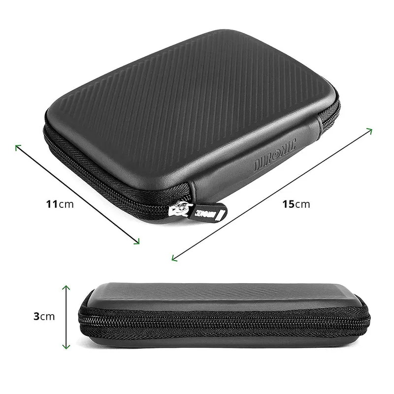 Duronic HDC2 GY externe Festplatten Schutzhülle Grau | Stoßsichere Festplattentasche | 2,5" SSD Cover | Hardshell Tasche | Hülle für Western Digital, Toshiba, Hitachi, Seagate, Samsung und mehr