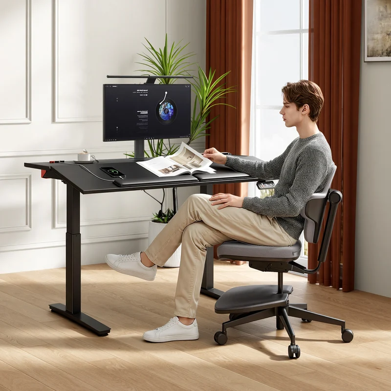 NEWTRAL DE-A Smart Electric Tilt Standing Desk – Height Adjustable Ergonomic Sit-Stand Workstation