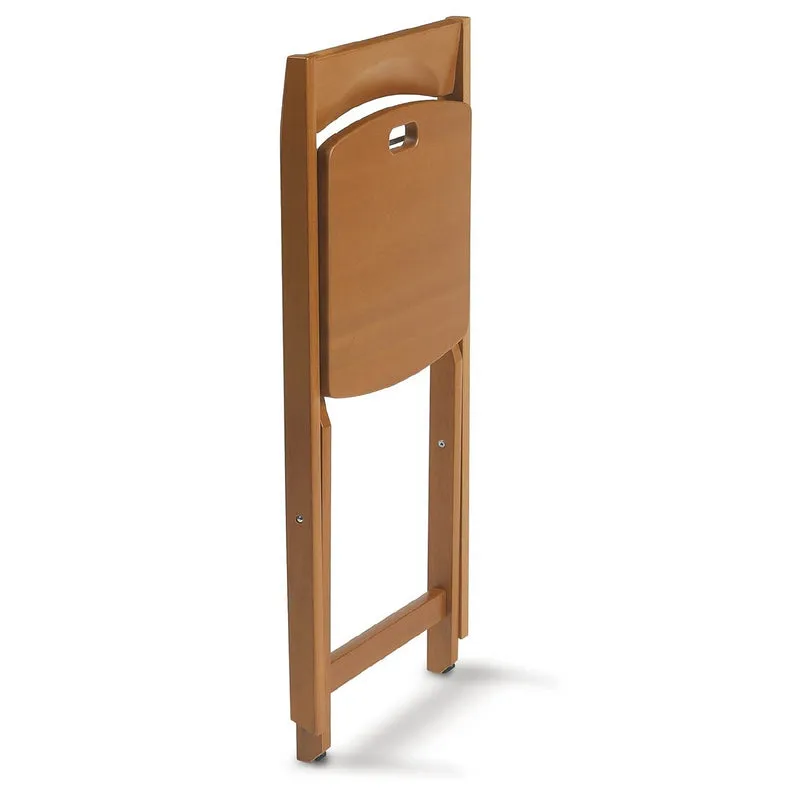ARIT Diana – Klappstühle aus massiver Buche im 2er-Set, Kirschbaumfarbe, Made in Italy