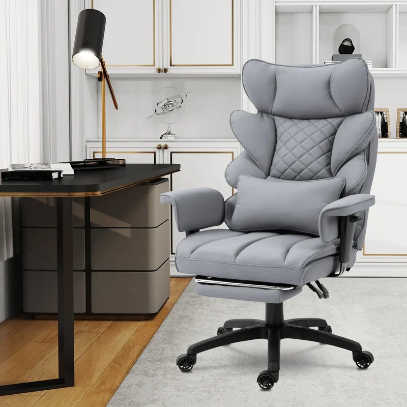 Dowinx Leather Sofa Chair LS-66BG103 Grey ((90-135° Tilt Locking Function))