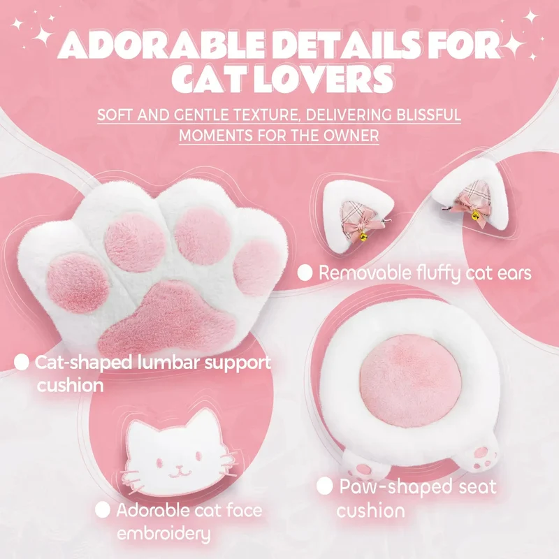 Dowinx Cat Paw Series LS-66D52 White-pink