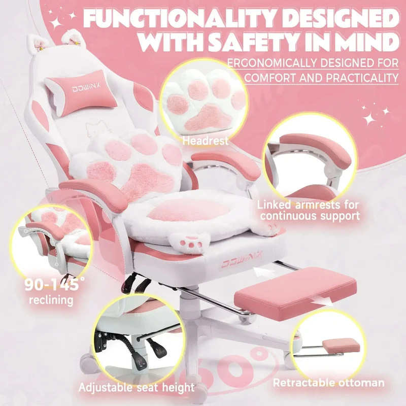 Dowinx Cat Paw Series LS-66D52 White-pink