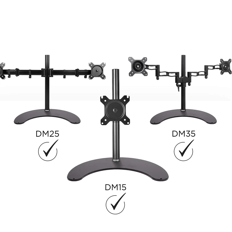 Duronic DM25 Stand Standfuß für Monitorhalterung | Kompatibel mit DM15 DM 25 DM35 DM453 | Monitorhalterung Basis für Schreibtisch | Alternative zur Tischklemme