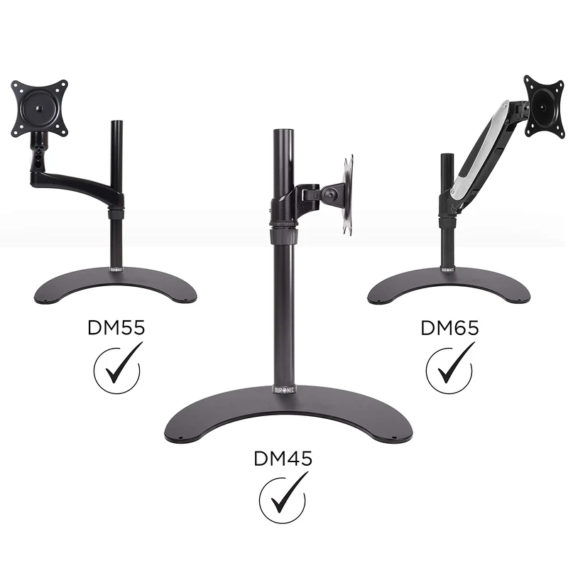 Duronic DM25 Stand Standfuß für Monitorhalterung | Kompatibel mit DM15 DM 25 DM35 DM453 | Monitorhalterung Basis für Schreibtisch | Alternative zur Tischklemme