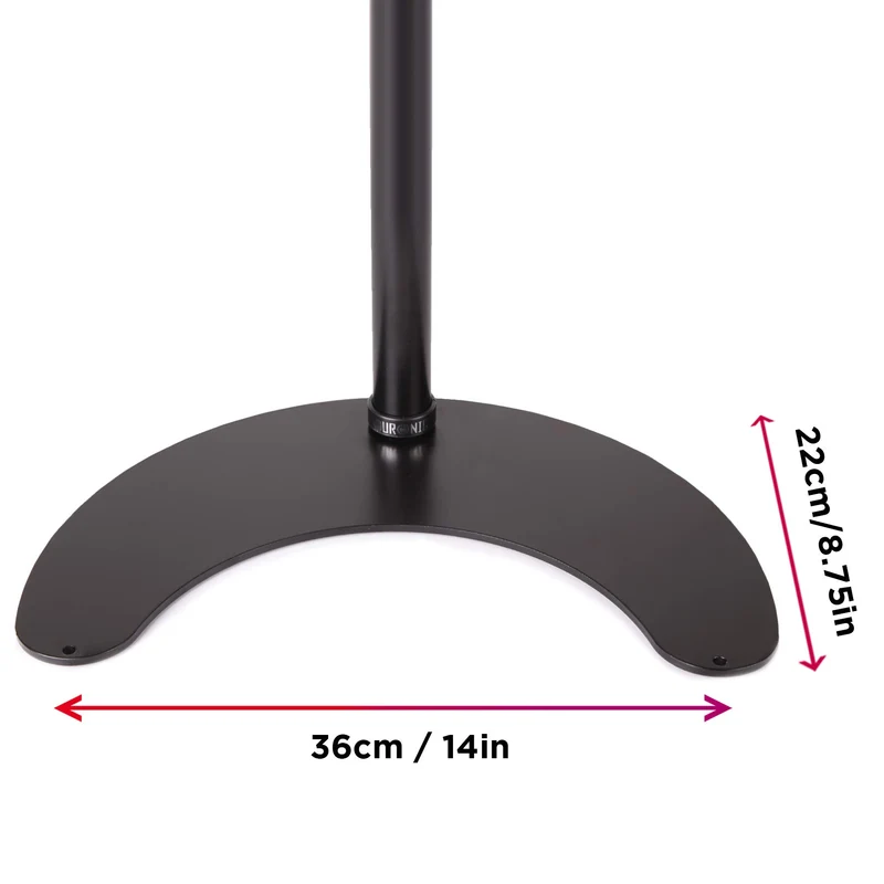 Duronic DM15D1 Monitorfuß | Standfuß für 13-32 Zoll Bildschirm | Höhenverstellbar | 8kg Belastbarkeit | VESA 75/100 | Neigungswinkel (-) 15° | Drehbar um 360° | Monitorständer aus Stahl | Pivot