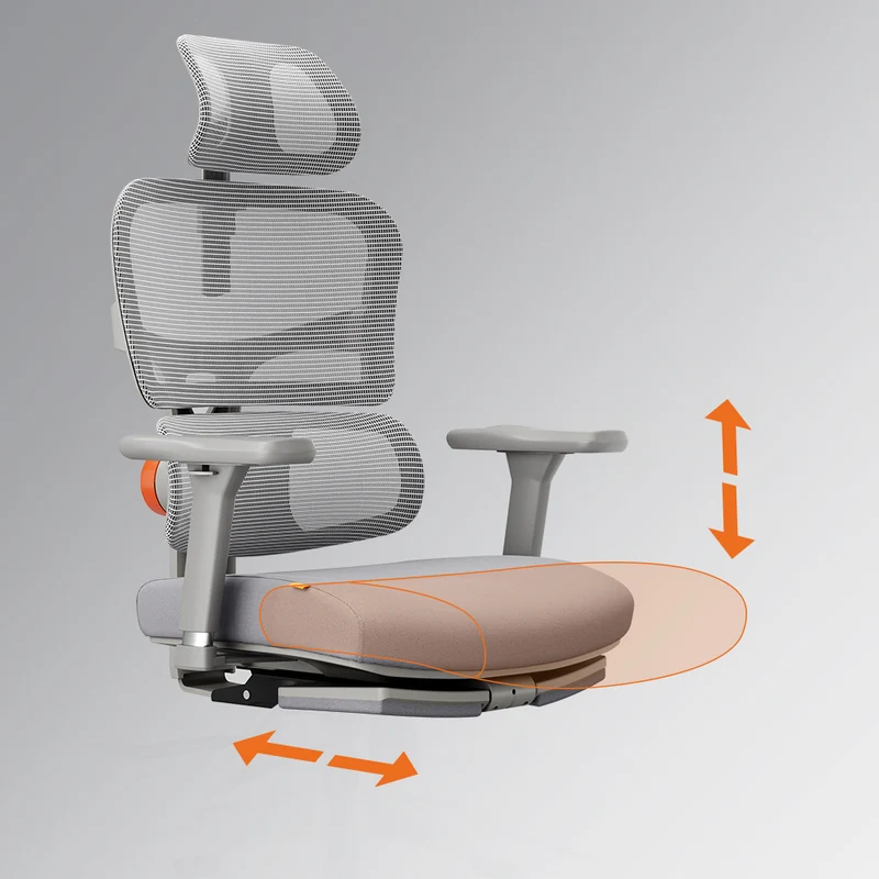 NEWTRAL NT002 Ergonomic Home Office Chair with Auto-following Lumbar Support-Grey
