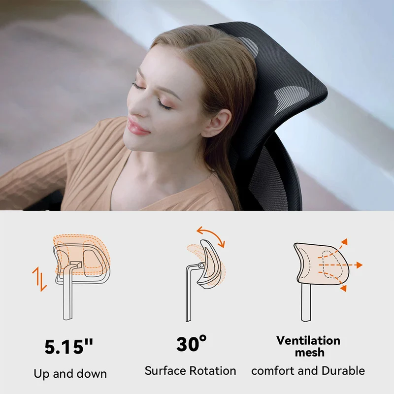 NEWTRAL NT002 Ergonomic Office Chair with Laptop Table-Black