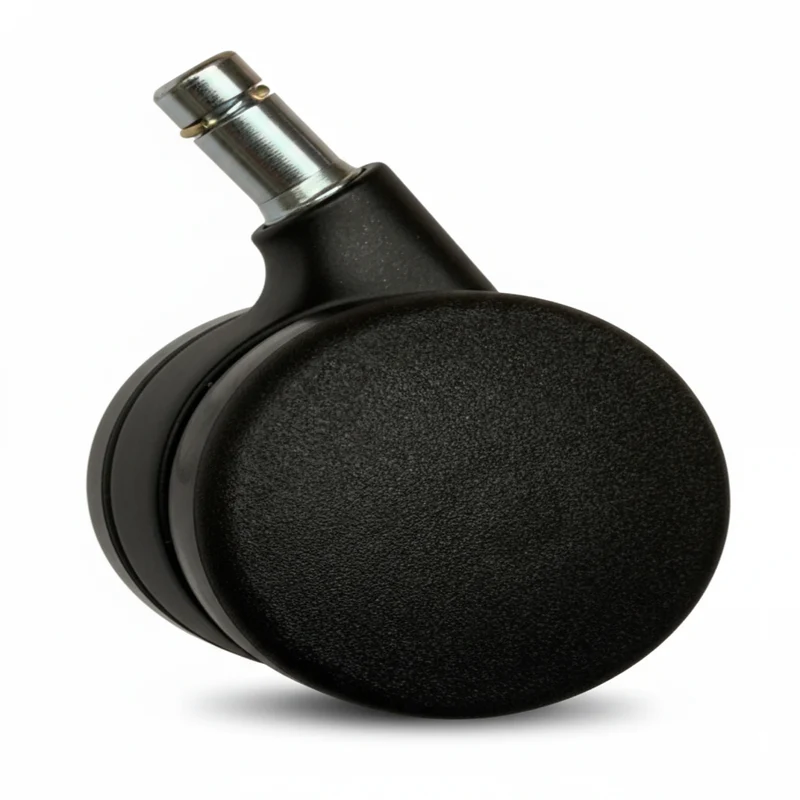 ROLLEN-SET / WALTER KNOLL / Leadchair Executive (Soft) / Doppelrolle pulverbesch. schwarz/ weiche Rollen