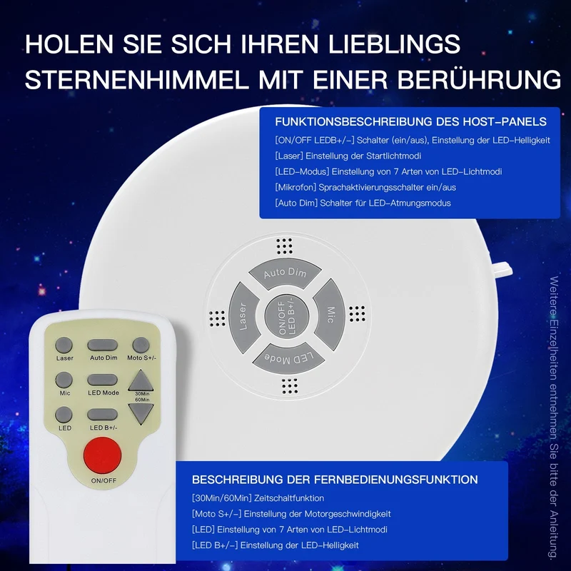 MUSIK-STERNE-PROJEKTOR // HSP-XK07