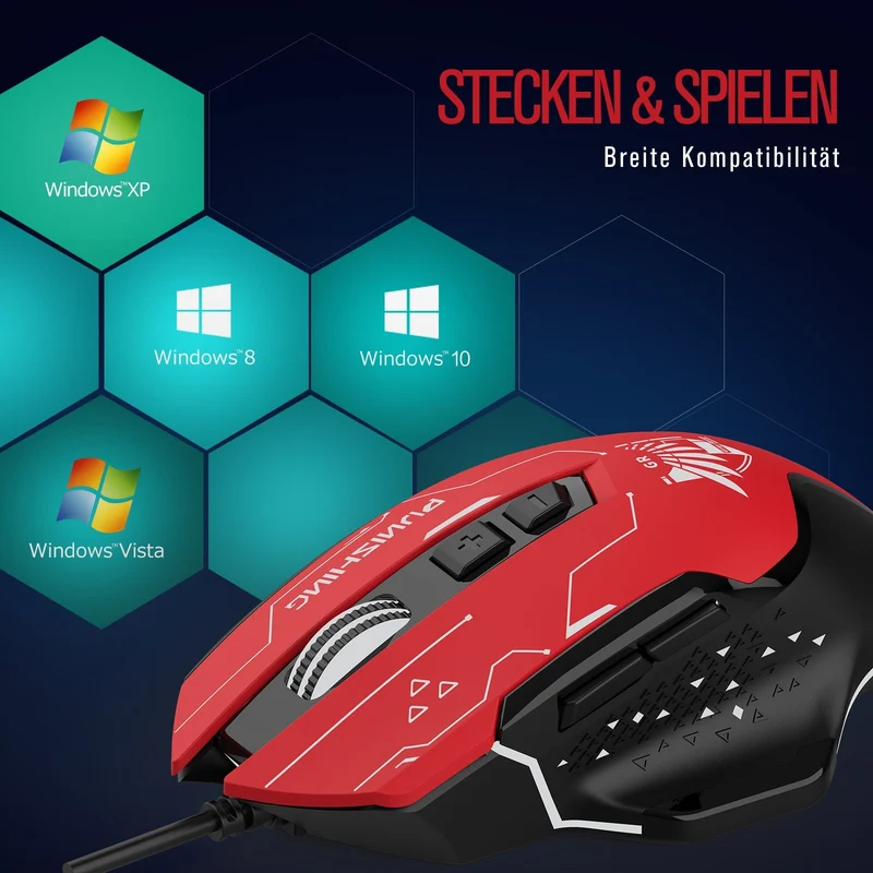 GTPLAYER X PUNISHING: GRAY RAVEN SERIES SPEZIELLE GAMING-MAUS