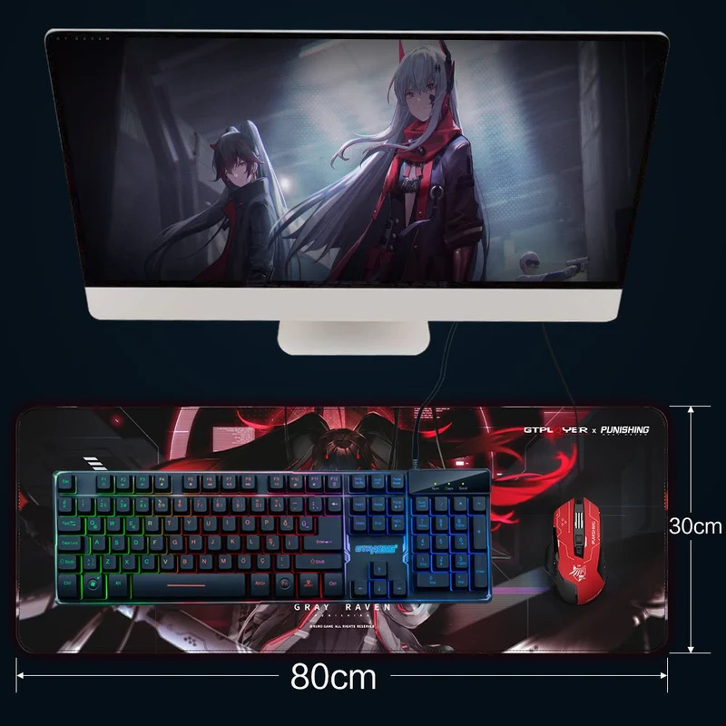 GTPLAYER X PUNISHING: GRAY RAVEN SERIES GAMING-TASTATUR-PAD