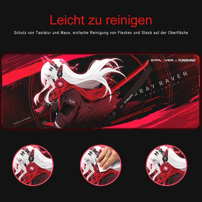GTPLAYER X PUNISHING: GRAY RAVEN SERIES GAMING-TASTATUR-PAD