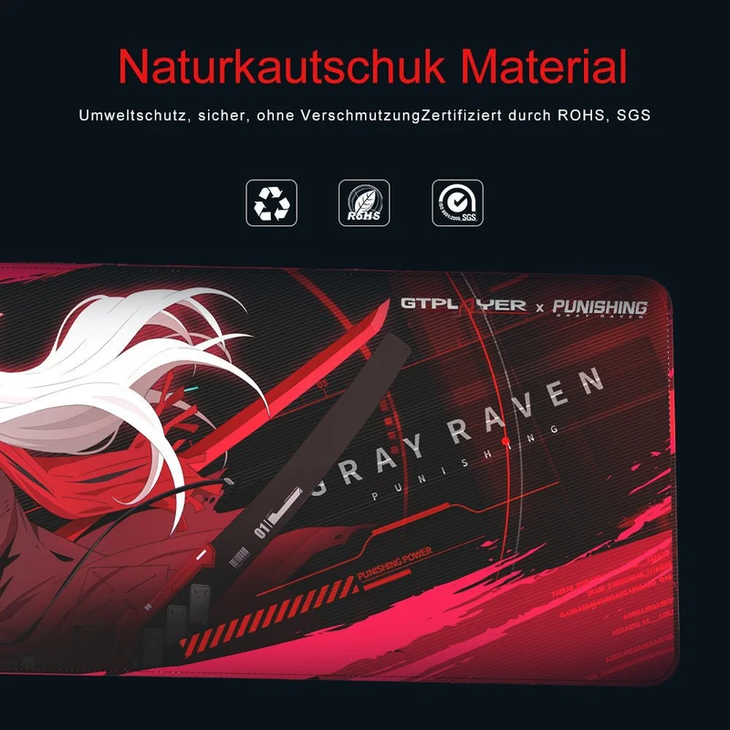 GTPLAYER X PUNISHING: GRAY RAVEN SERIES GAMING-TASTATUR-PAD