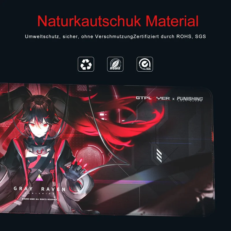 GTPLAYER X PUNISHING: GRAY RAVEN SERIES GAMING-TASTATUR-PAD