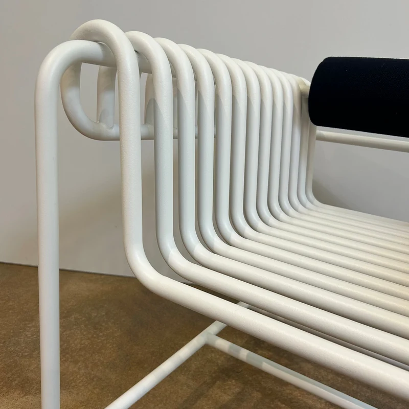 Blockbau / 22.24 Armchair / Armlehnenstuhl Weiß