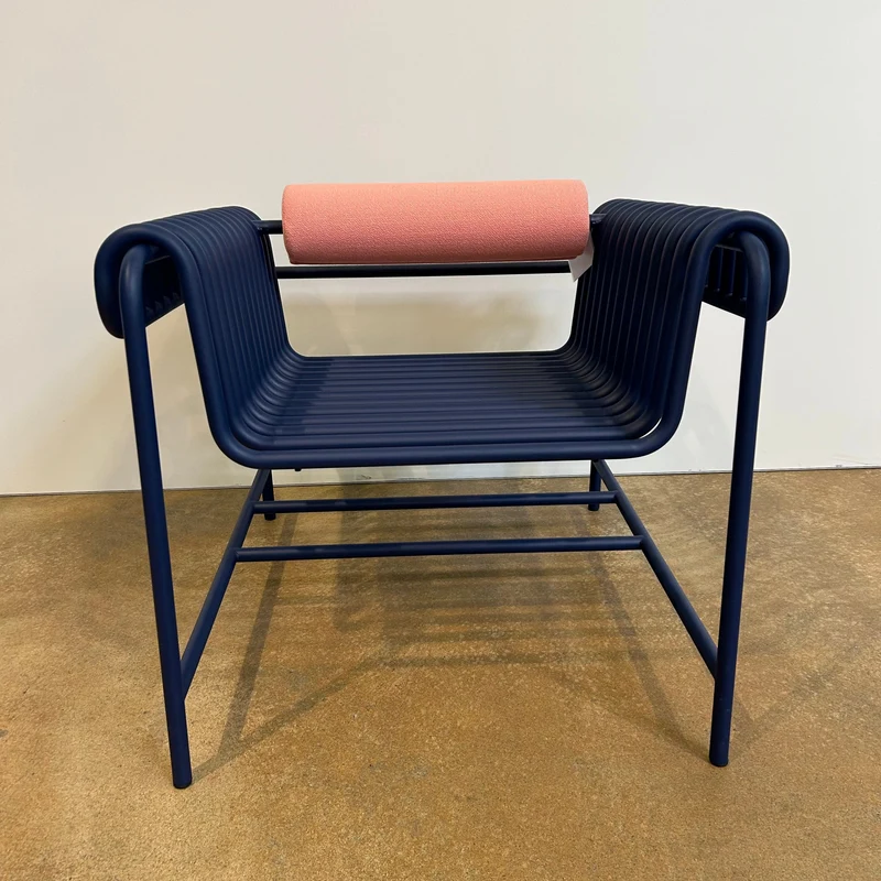 Blockbau / 22.24 Armchair / Armlehnenstuhl Blau