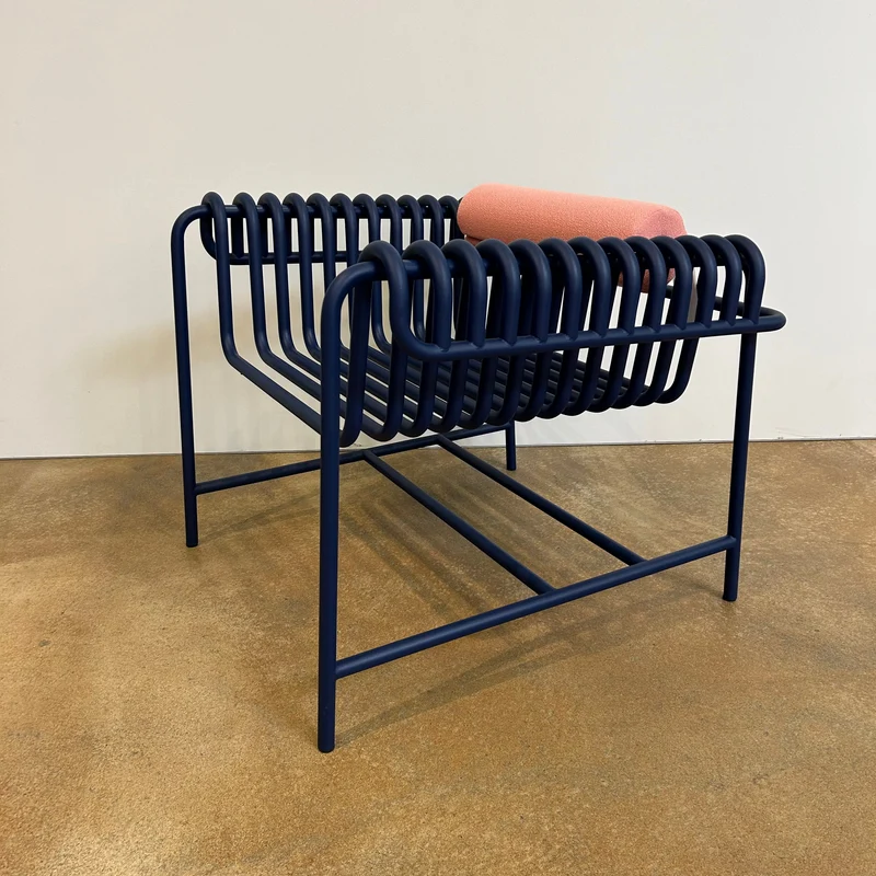 Blockbau / 22.24 Armchair / Armlehnenstuhl Blau