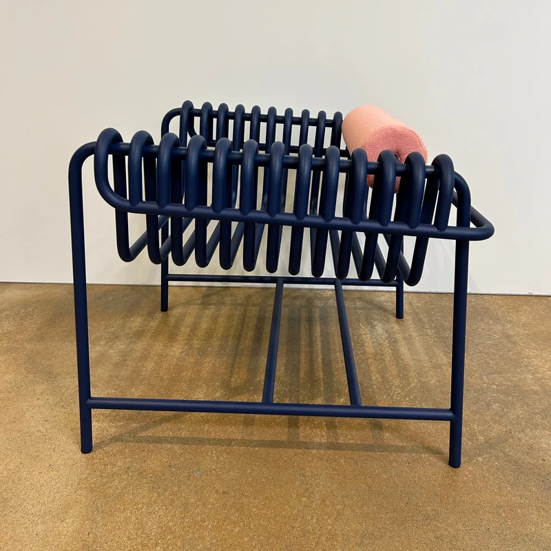 Blockbau / 22.24 Armchair / Armlehnenstuhl Blau