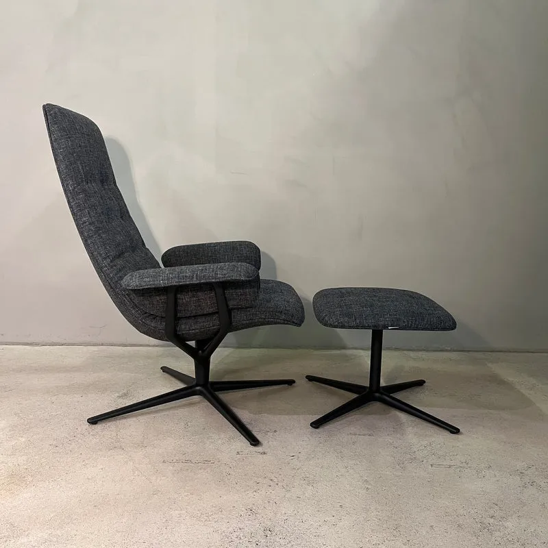 Walter Knoll / Healey Soft / Sessel mit Hocker