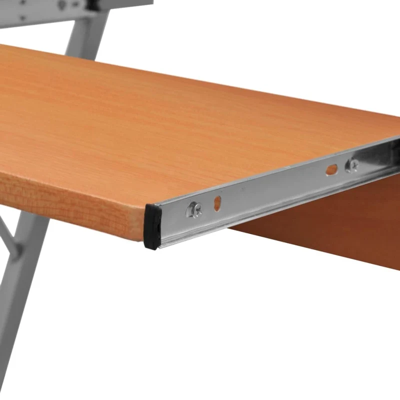 vidaXL - Bürotisch, Laptoptisch, Laptoptisch Höhenverstellbar, Stehpult, Laptoptisch mit Rollen, braun