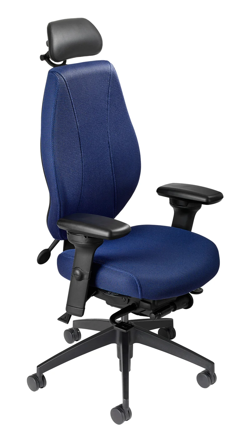 airCentric 2 with Synchro Glide Mechanism, Midnight Black Frame, AirKnit Royal Upholstery