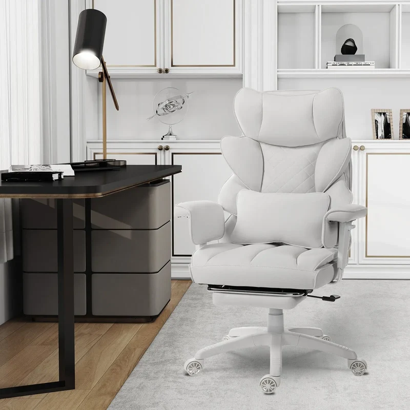 Dowinx Fabric Sofa Chair LS-66BG1B04 White (17° Rocking Function)
