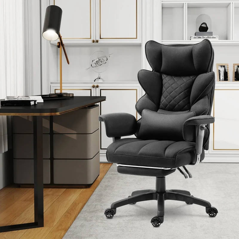 Dowinx Fabric Sofa Chair LS-66BG1B01 Black ((90-135° Tilt Locking Function))