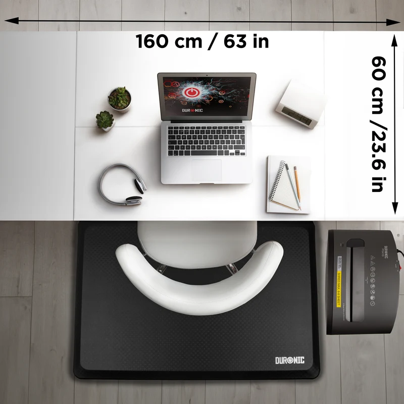 Duronic CD160 WE Höhenverstellbarer Schreibtisch, Computertisch für Büro und Gaming, elektrischer Schreibtisch mit USB Port, 160 x 60 cm Sitz-Steh-Schreibtisch, Höhenverstellbar von 72 bis 118 cm