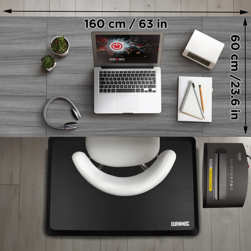 Duronic CD160 WG Höhenverstellbarer Schreibtisch, Computertisch für Büro und Gaming, elektrischer Schreibtisch mit USB Port, 160 x 60 cm Sitz-Steh-Schreibtisch, Höhenverstellbar von 72 bis 118 cm